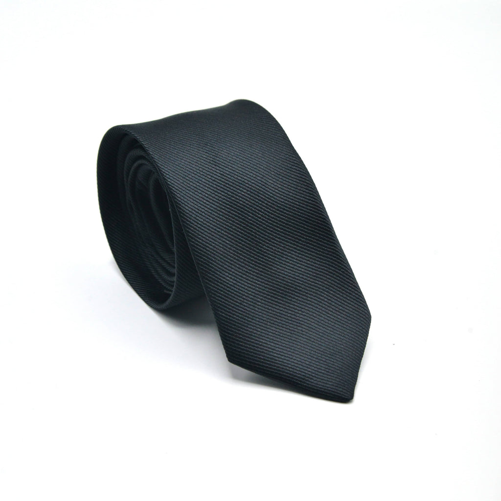 BLACK TEXTURE TIE