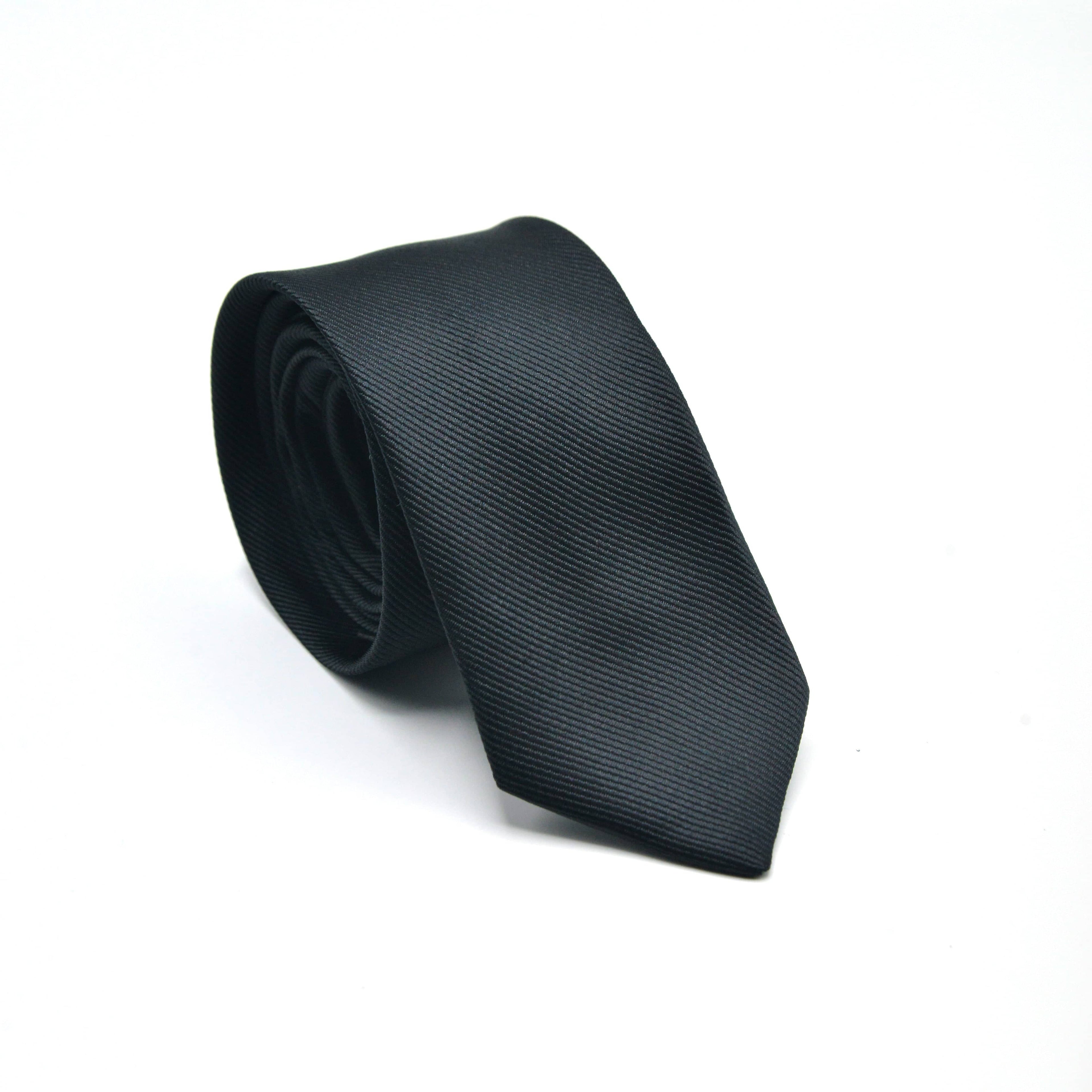 BLACK TEXTURE TIE