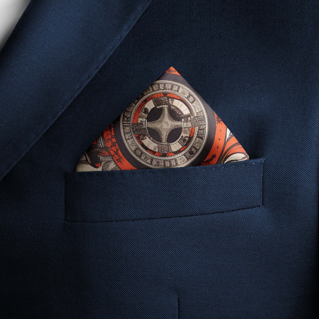 OCEAN SILK POCKET SQUARE